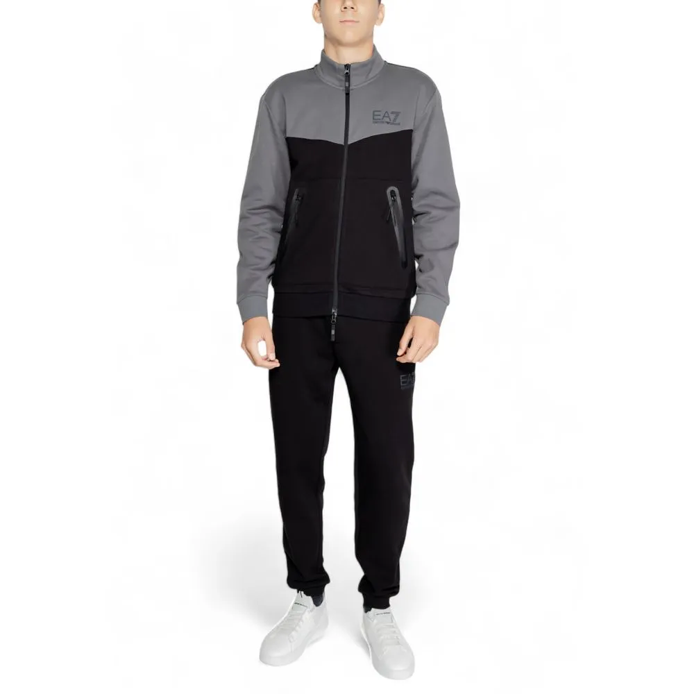 EA7 Emporio Armani Men's Black Cotton Sweatsuit
