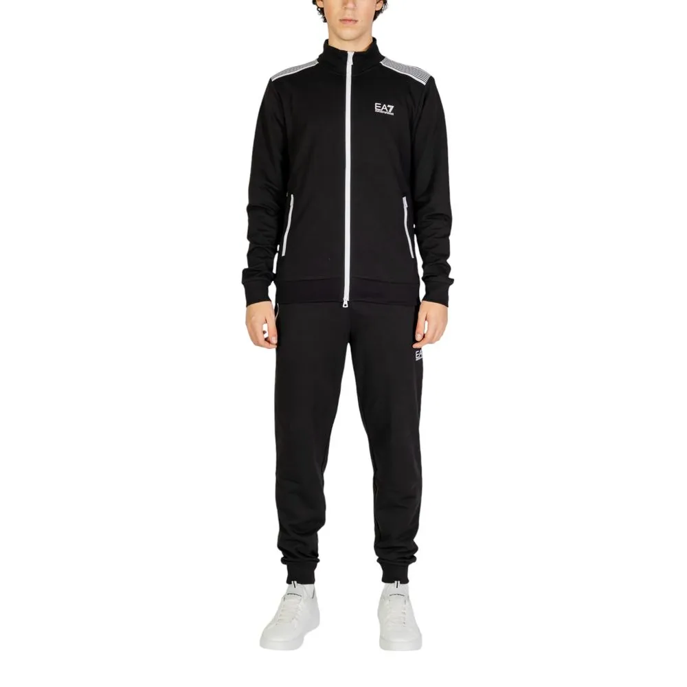 EA7 Emporio Armani Men's Black Cotton Sweatsuit