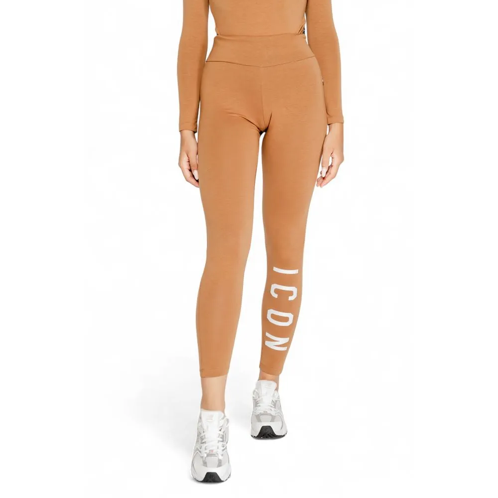 Icon Women's Brown Cotton Jeans & Pant