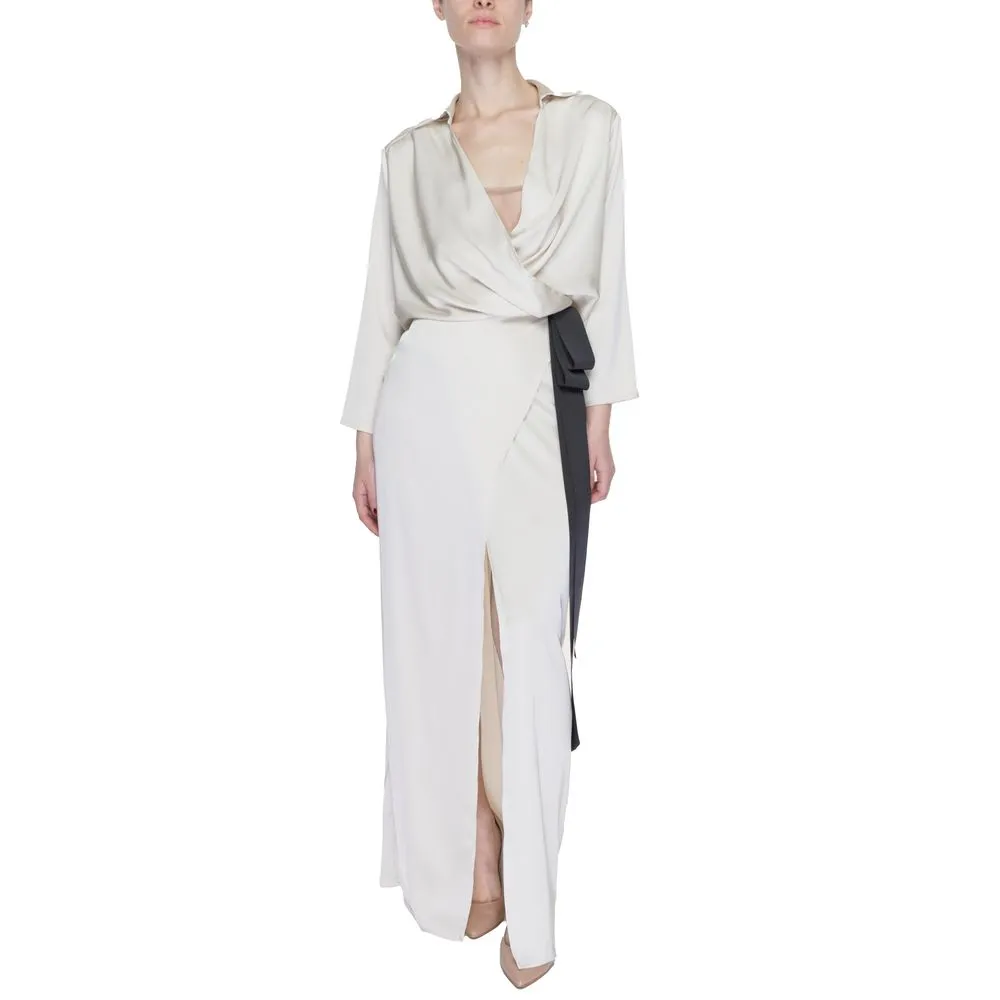 Sandro Ferrone Women's Beige Polyester Dress