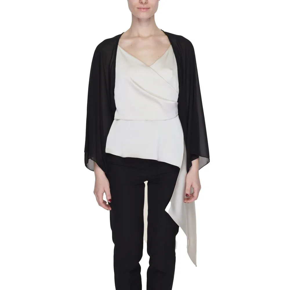 Sandro Ferrone Women's Black Polyester Tops & T-Shirt