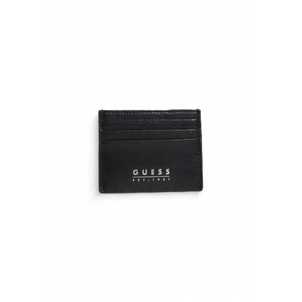 Guess Men's Black Leather Wallet
