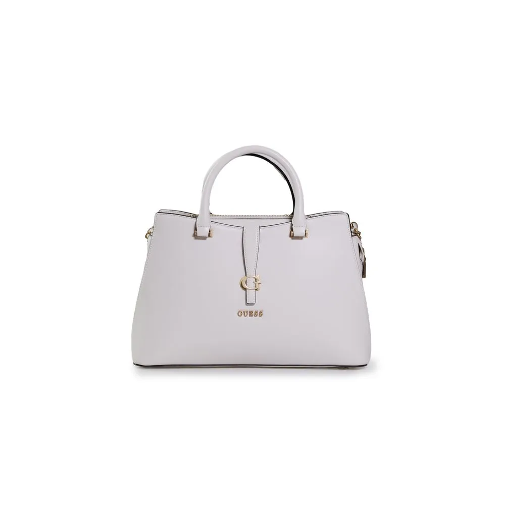Guess Women's Cream Polyethylene Handbag