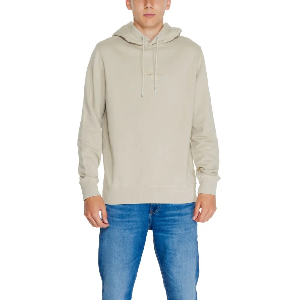Calvin Klein Jeans Men's Beige Cotton Cotton Sweater