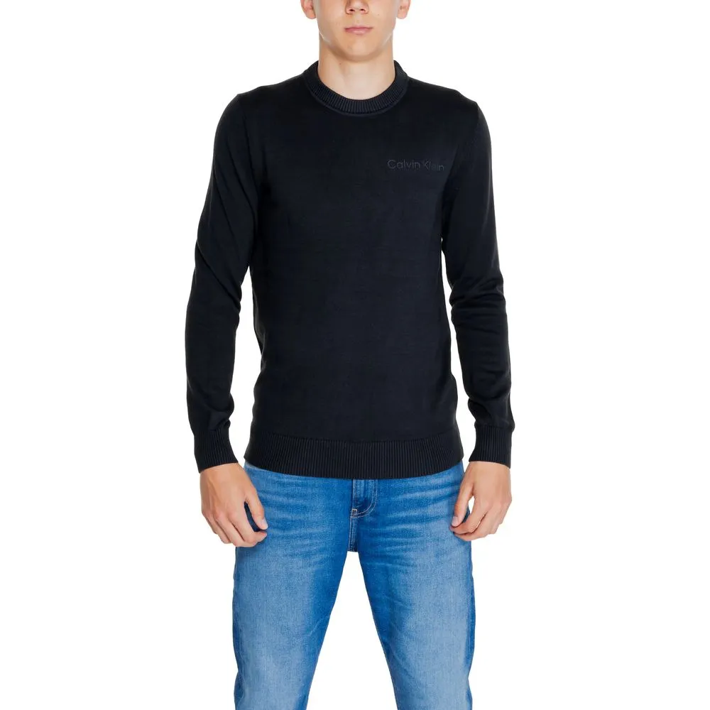 Calvin Klein Jeans Men's Black Recycled Cotton Sweater