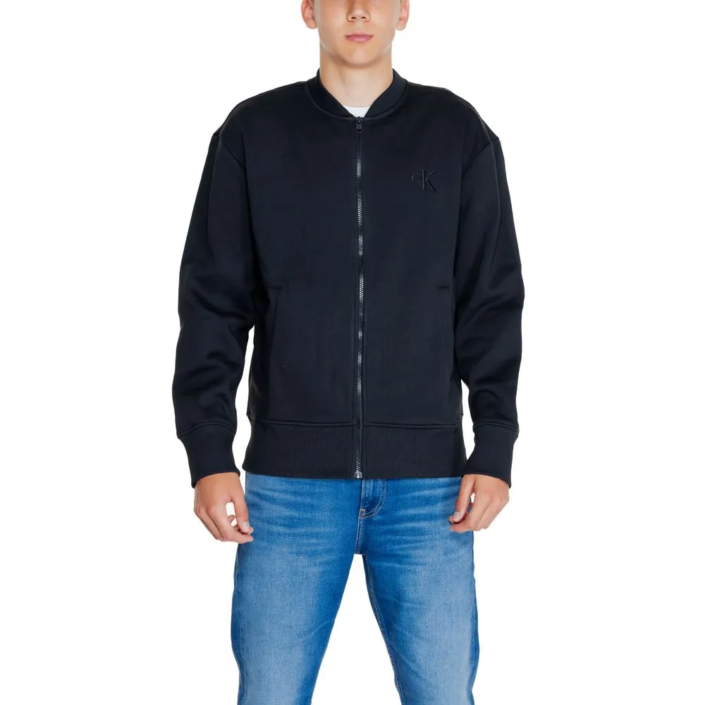 Calvin Klein Jeans Men's Black Cotton Cotton Sweater