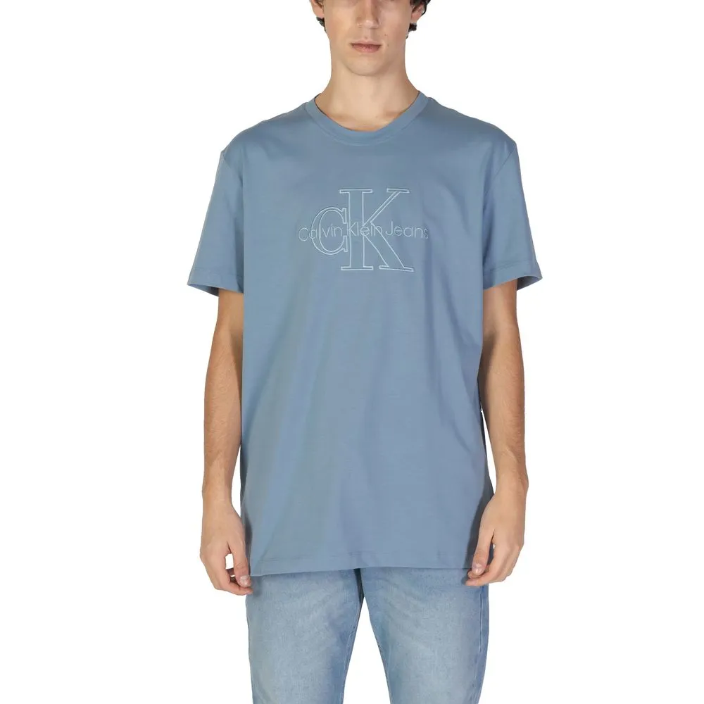 Calvin Klein Jeans Men's Blue Cotton T-Shirt