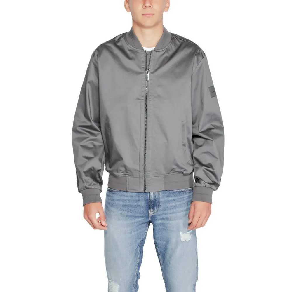 Calvin Klein Men's Gray Organic Cotton Jacket