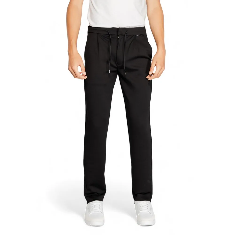 Calvin Klein Men's Black Polyester Polyester Jeans & Pant