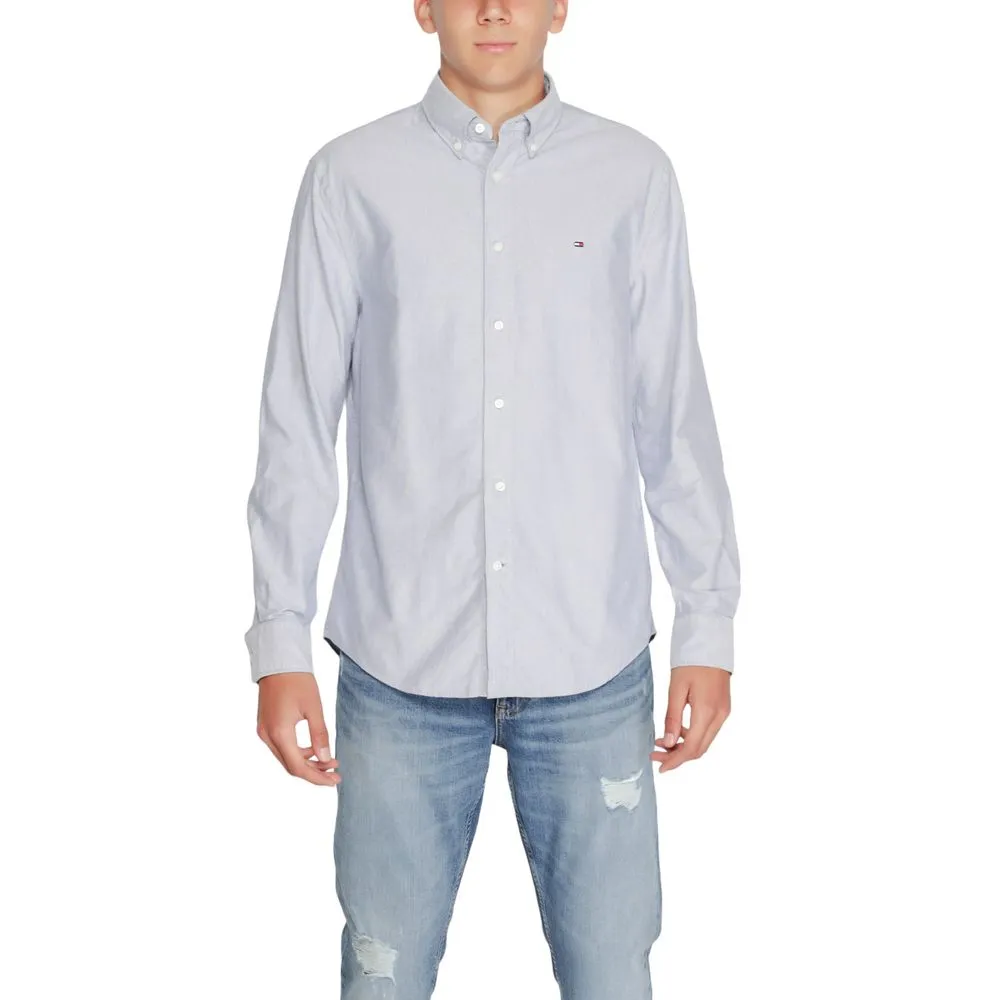 Tommy Hilfiger Men's Blue Organic Cotton Shirt