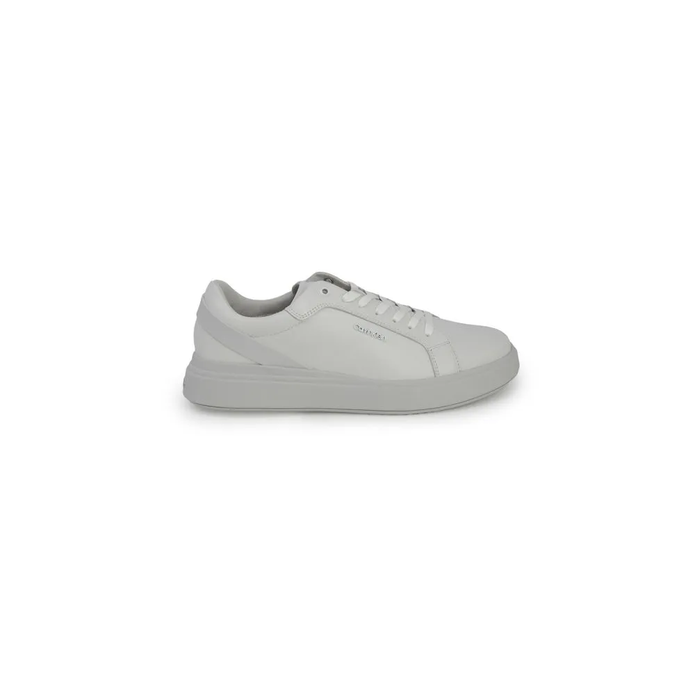 Calvin Klein Men's Gray Leather Sneaker
