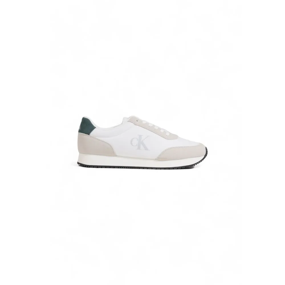 Calvin Klein Men's White Leather Sneaker