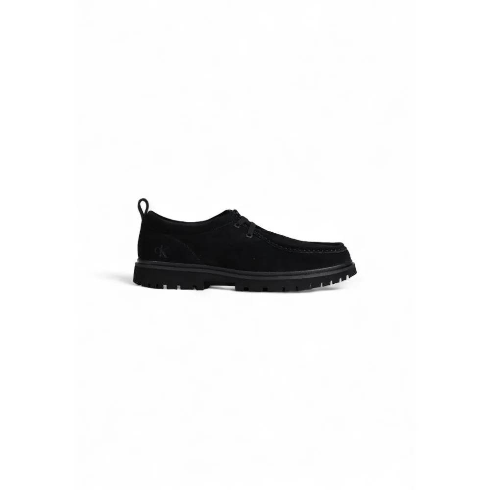 Calvin Klein Men's Black Suede Leather Casual
