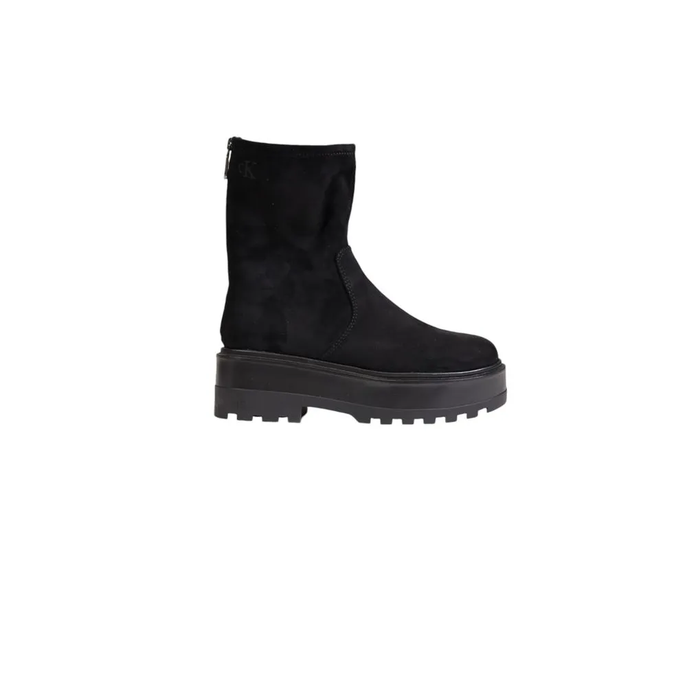 Calvin Klein Women's Black Recycled Polyester Boot