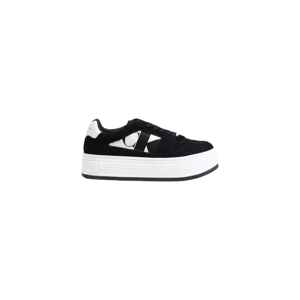 Calvin Klein Women's Black Leather Sneaker