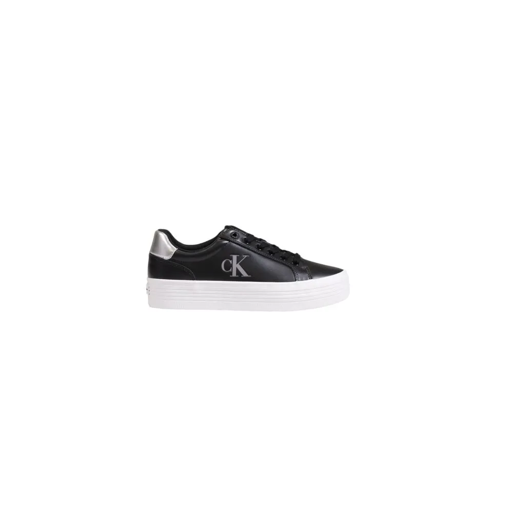 Calvin Klein Jeans Women's Black Leather Sneaker