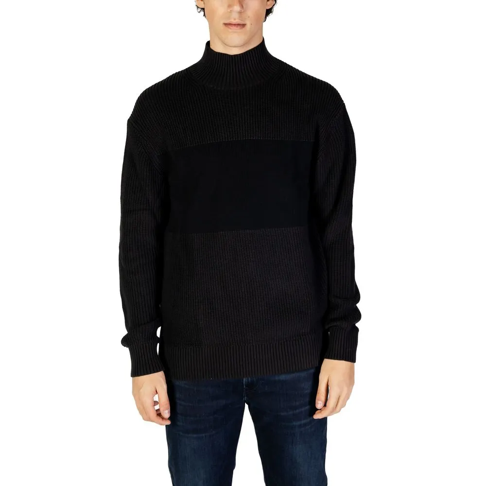 Calvin Klein Jeans Men's Black Cotton Sweater