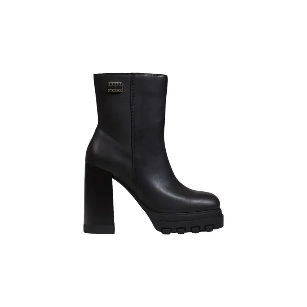 Tommy Hilfiger Women's Black Leather Boot