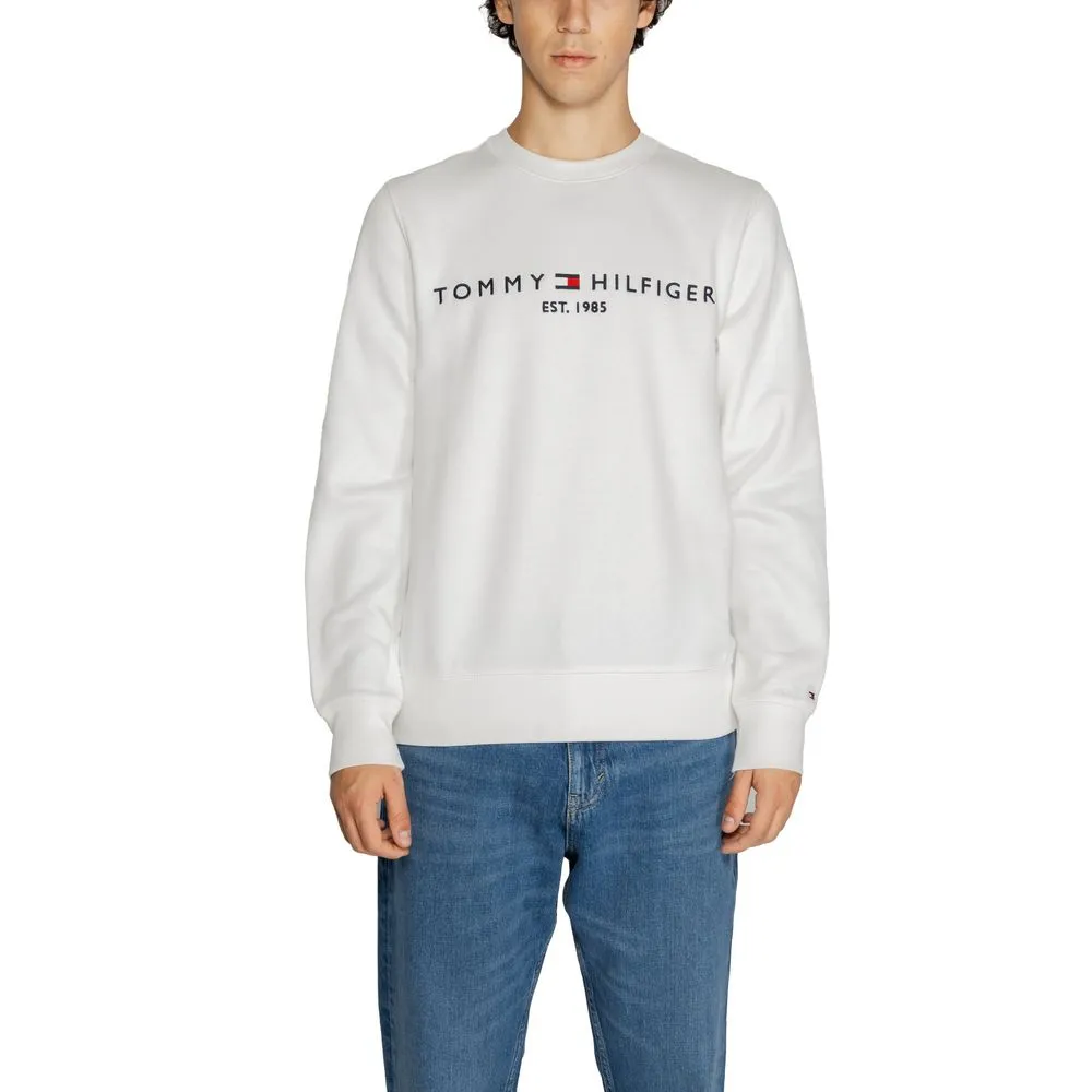 Tommy Hilfiger Men's White Cotton Cotton Sweater