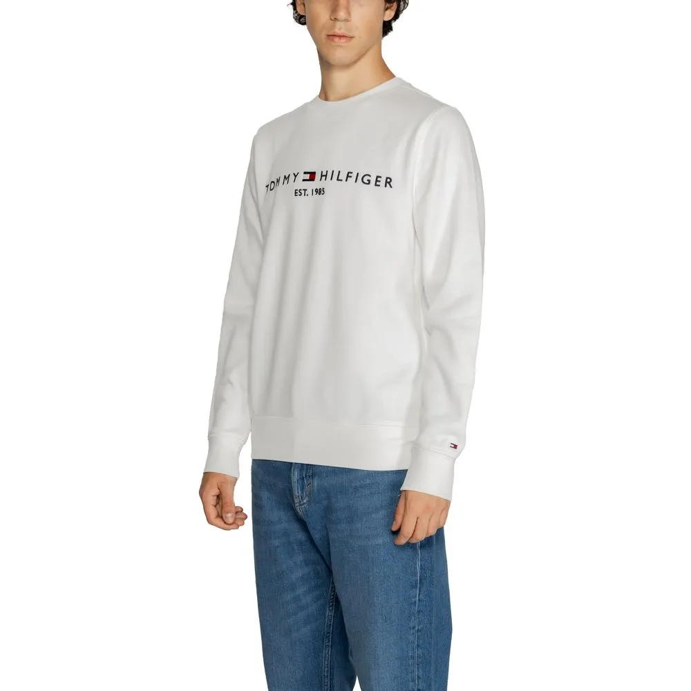 Tommy Hilfiger Men's White Cotton Cotton Sweater