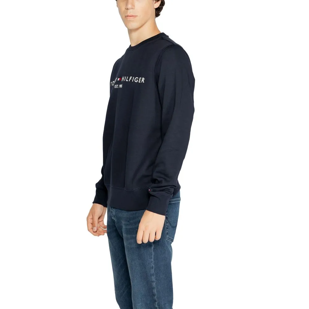 Tommy Hilfiger Men's Blue Cotton Cotton Sweater