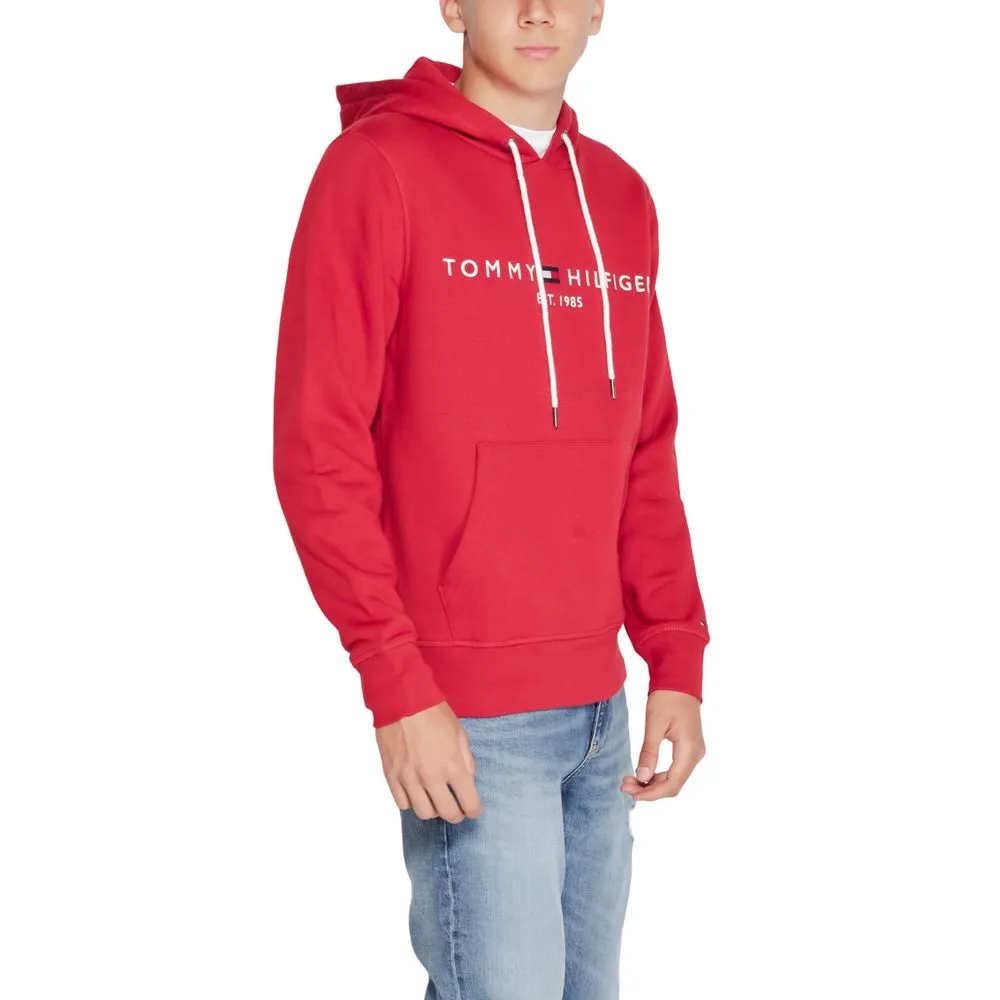 Tommy Hilfiger Men's Red Cotton Sweater