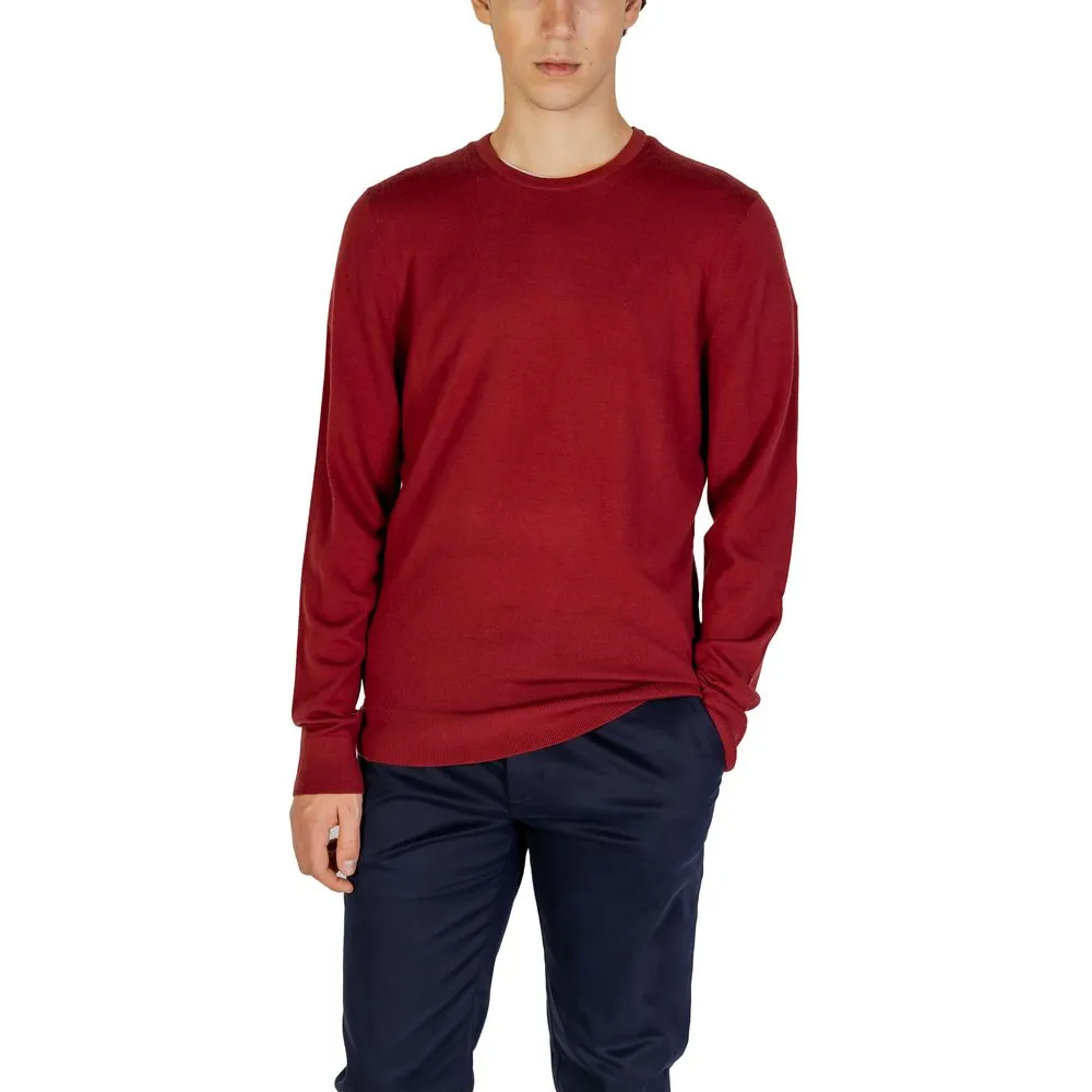 Calvin Klein Men's Bordeaux Wool Wool T-Shirt