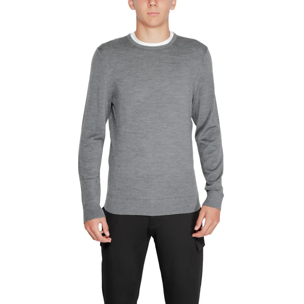 Calvin Klein Men's Gray Wool Wool T-Shirt