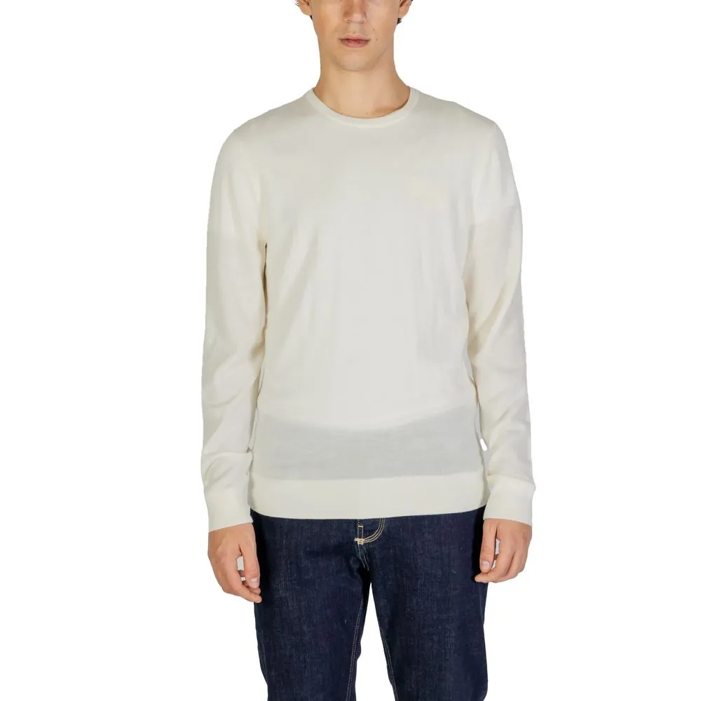 Calvin Klein Men's Cream Wool Wool T-Shirt