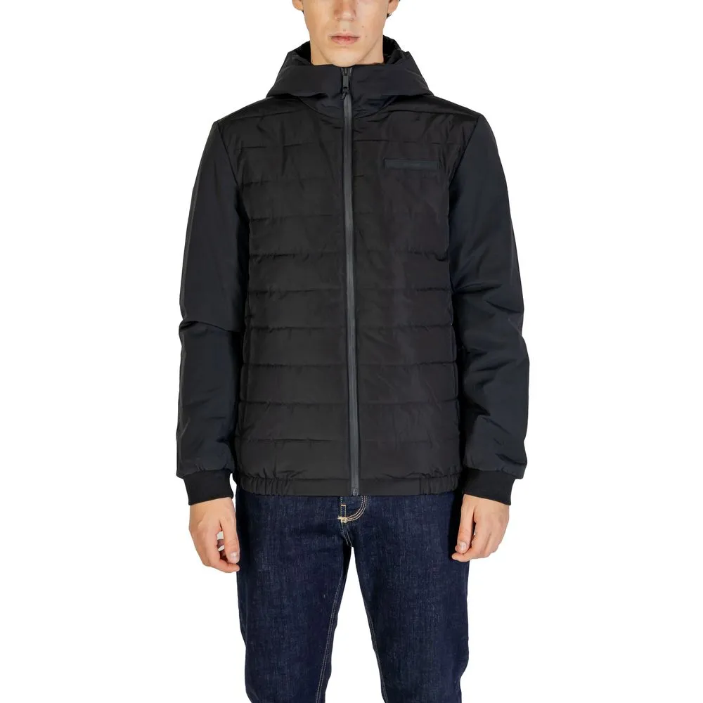 Calvin Klein Men's Black Polyester Polyester Jacket