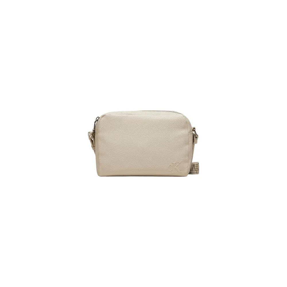 Calvin Klein Women's Cream Recycled Polyester Leather Accessory