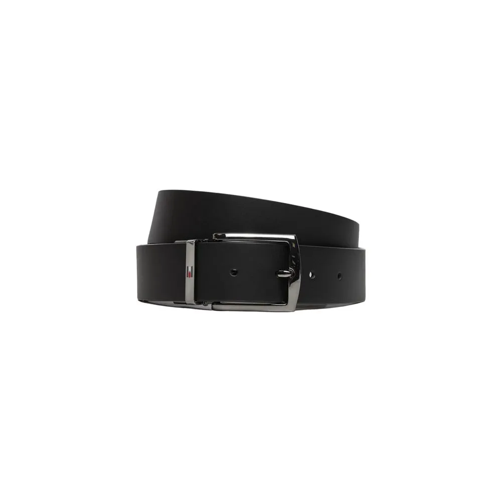 Tommy Hilfiger Men's Black Leather Belt