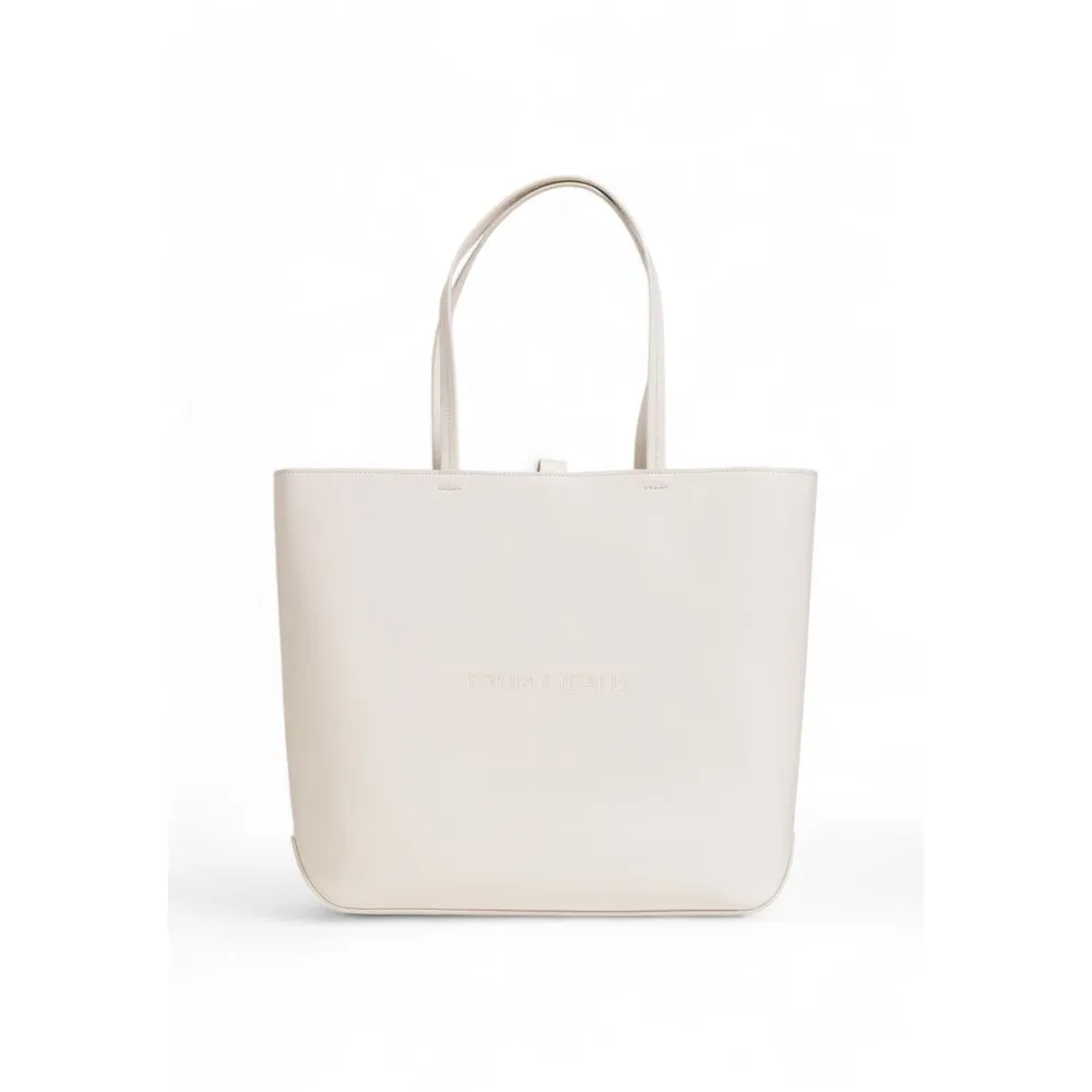 Tommy Hilfiger Women's Cream Polyethylene Handbag