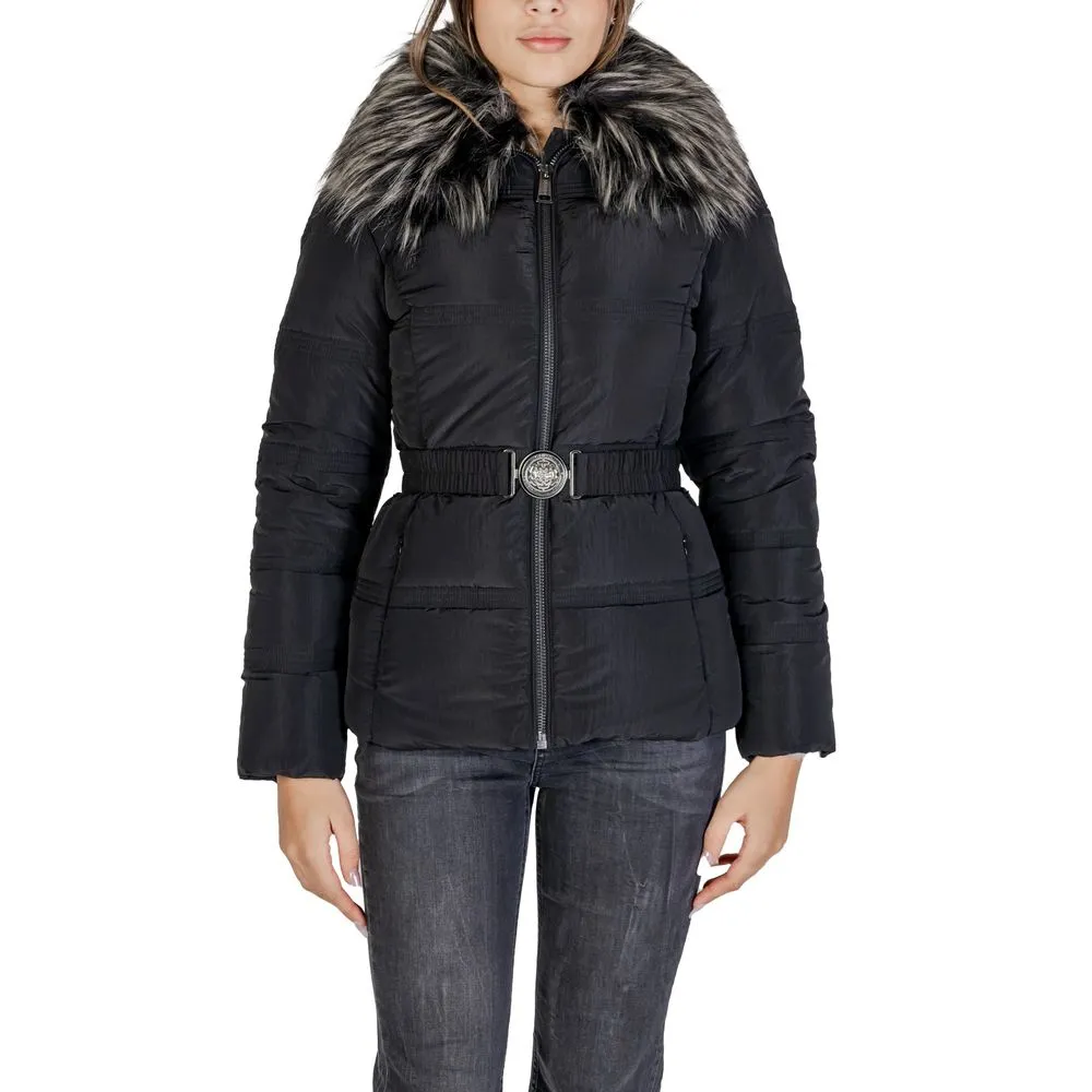 Guess Women's Black Polyamide Jackets & Coat