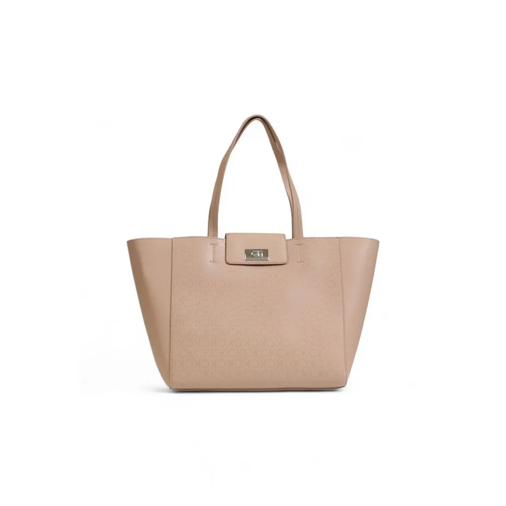 Calvin Klein Women's Beige Recycled Polyester Handbag
