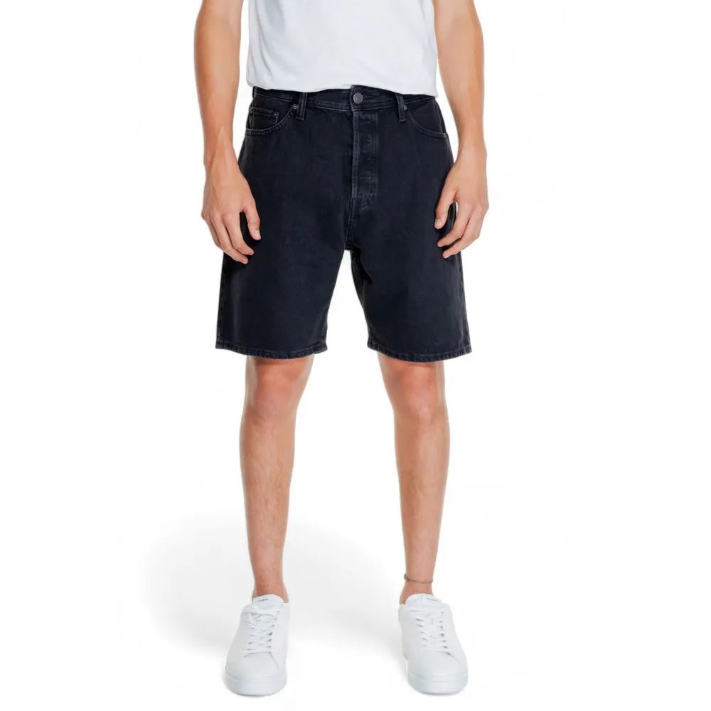 Jack Jones Men's Black Cotton Short