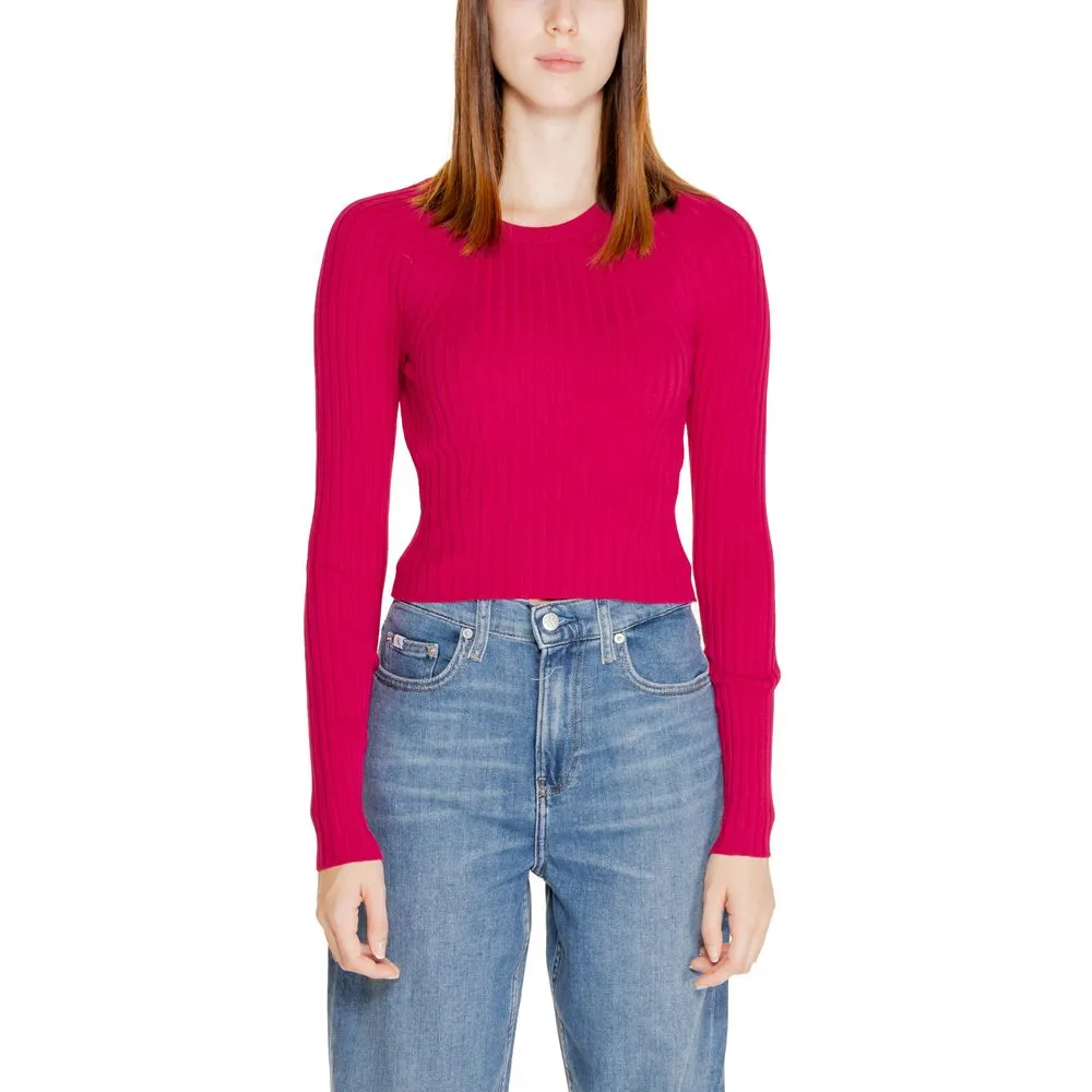 Only Women's Pink Viscose Tops & T-Shirt