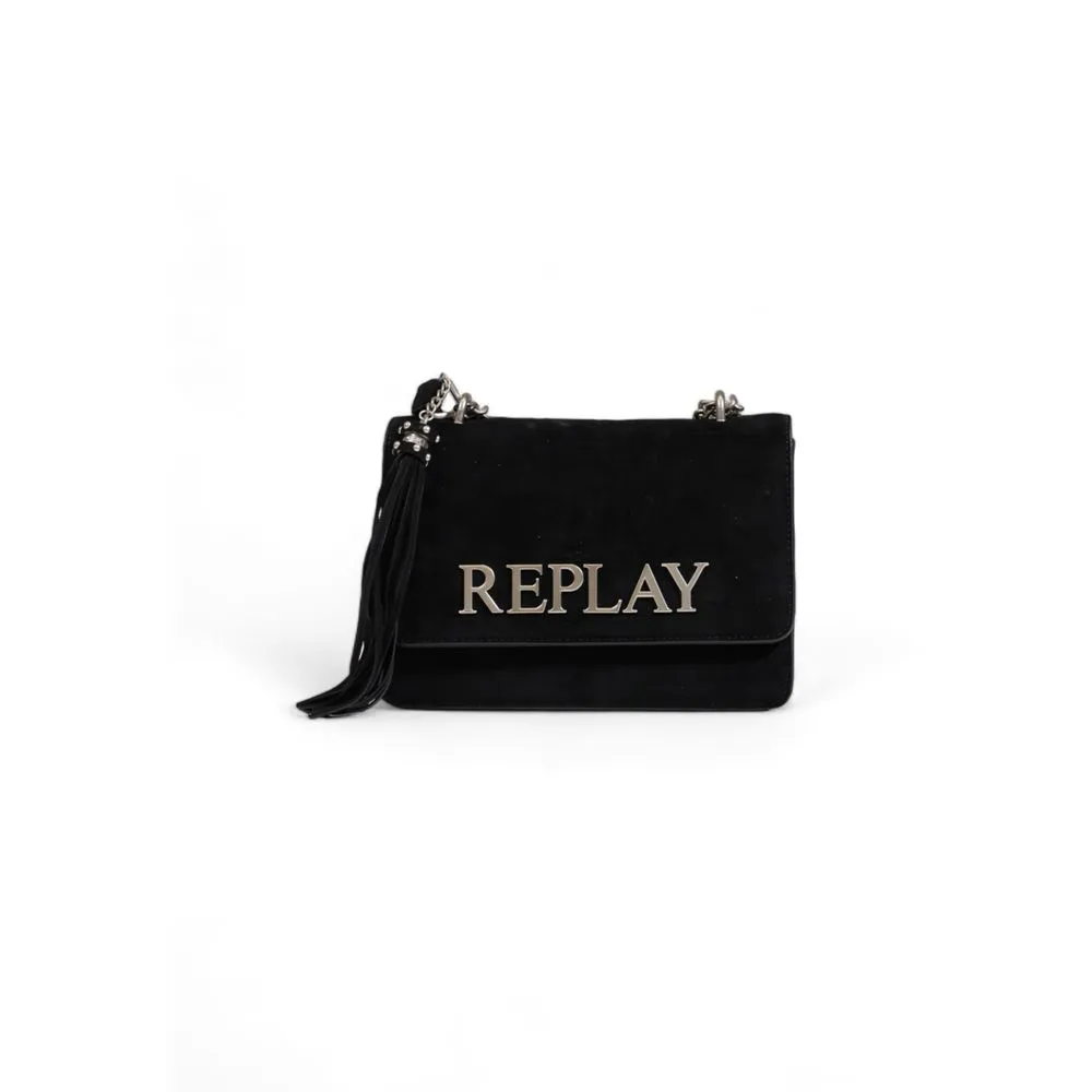 Replay Women's Black Polyester Handbag