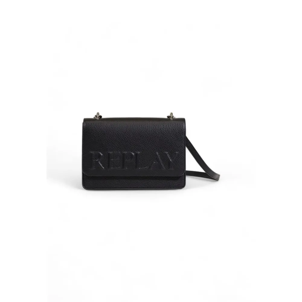 Replay Women's Black Polyester Handbag