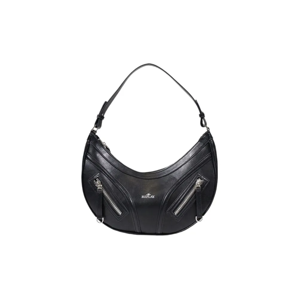 Replay Women's Black Polyester Handbag