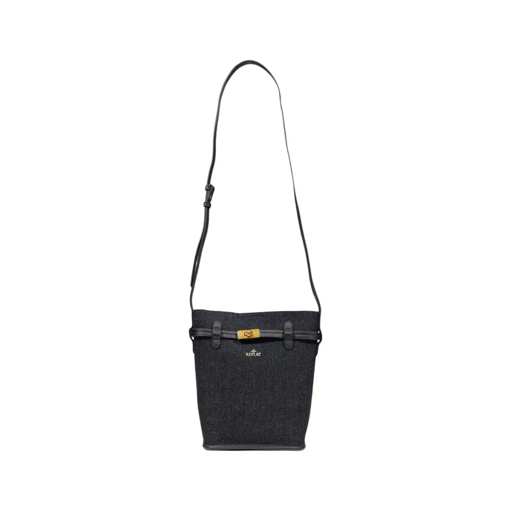 Replay Women's Black Cotton Handbag
