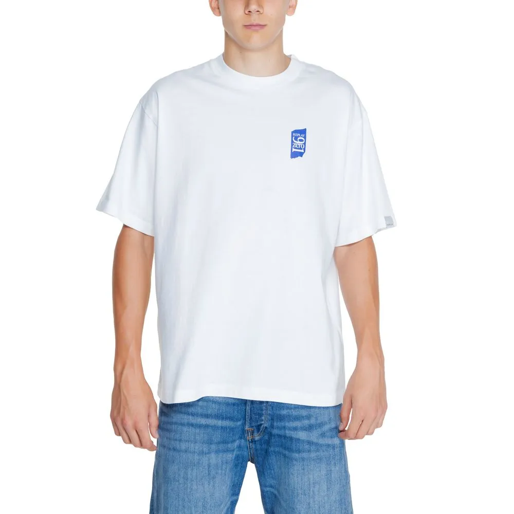 Replay Men's White Cotton T-Shirt