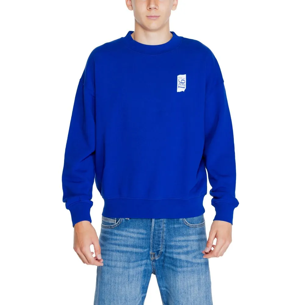 Replay Men's Blue Cotton Sweater