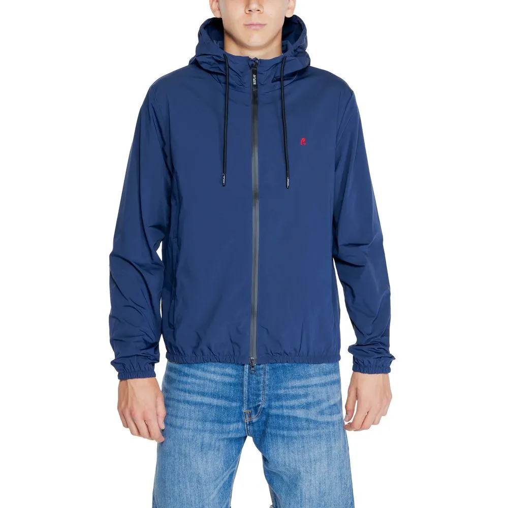 Replay Men's Blue Polyamide Jacket