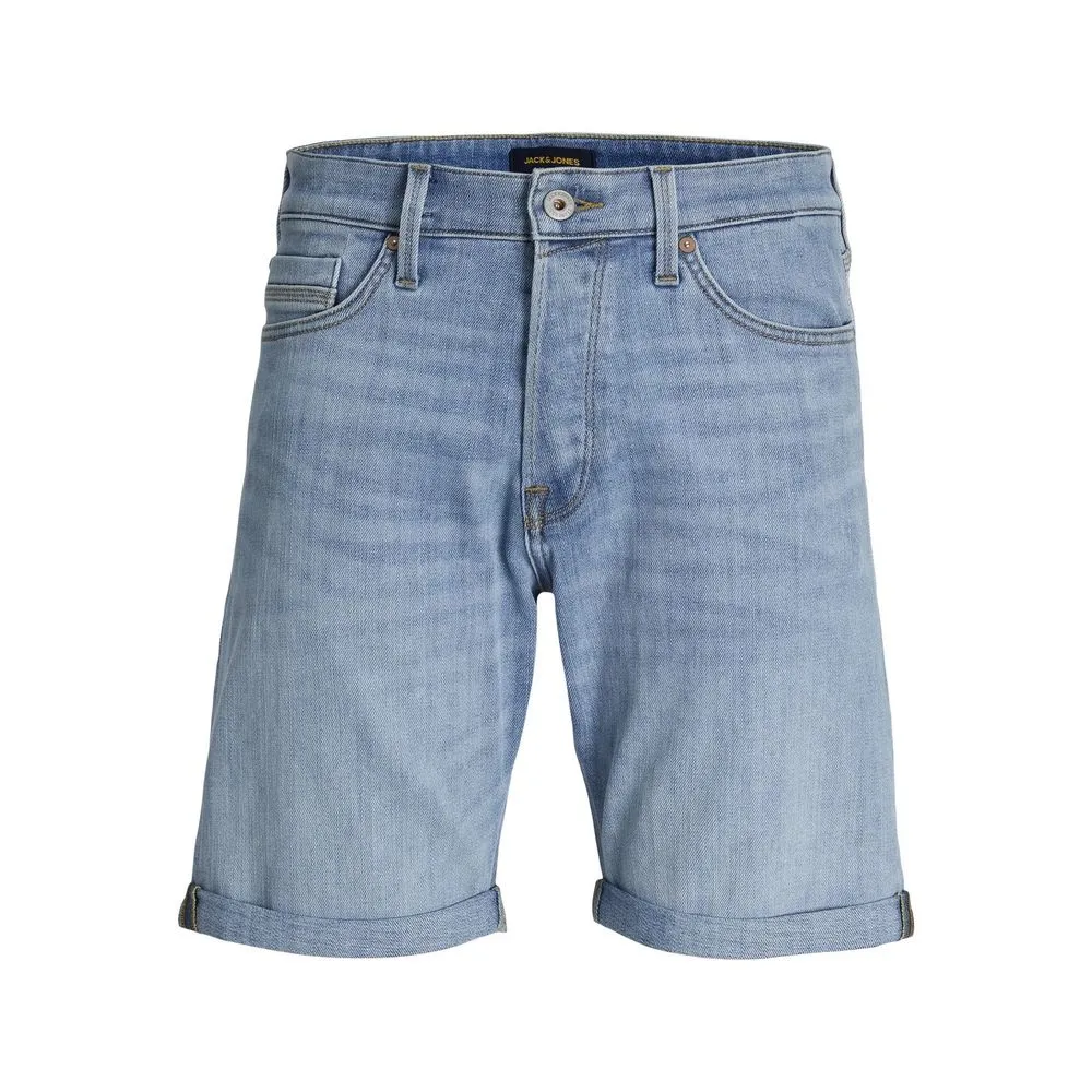 Jack Jones Men's Light Blue Cotton Short