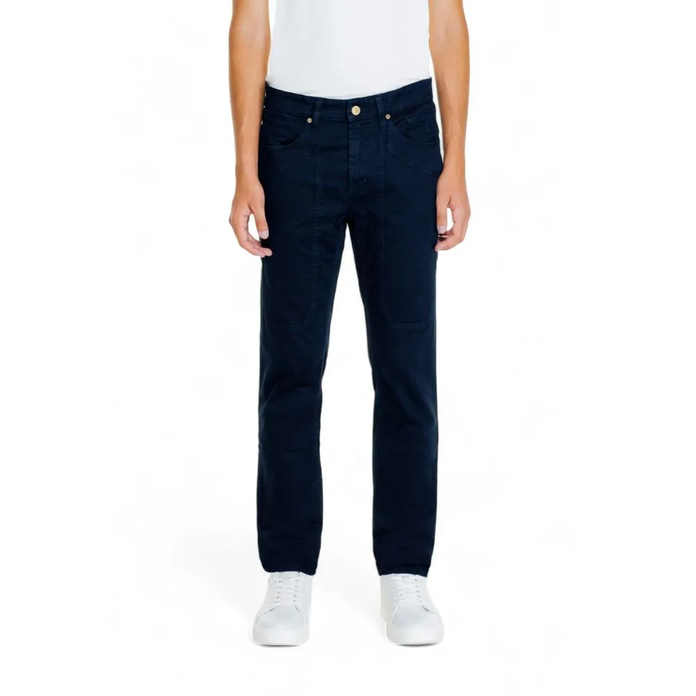 Jeckerson Men's Blue Cotton Jeans & Pant