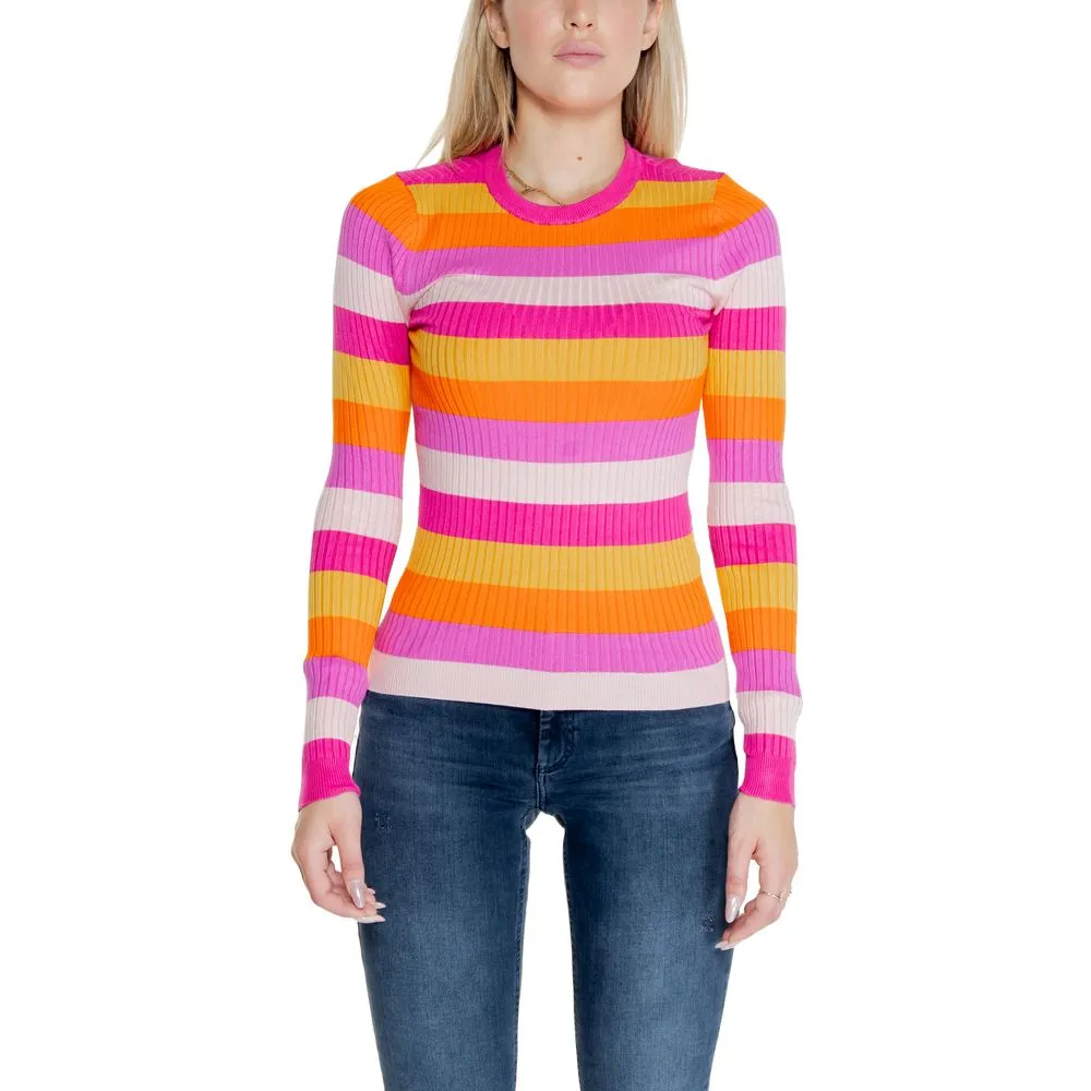 Only Women's Pink Viscose Tops & T-Shirt