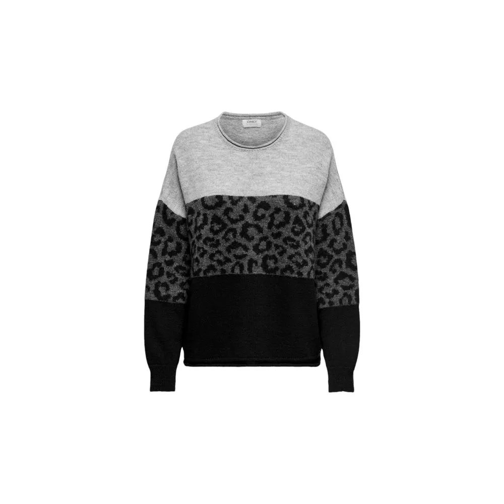 Only Women's Gray Acrylic Sweater