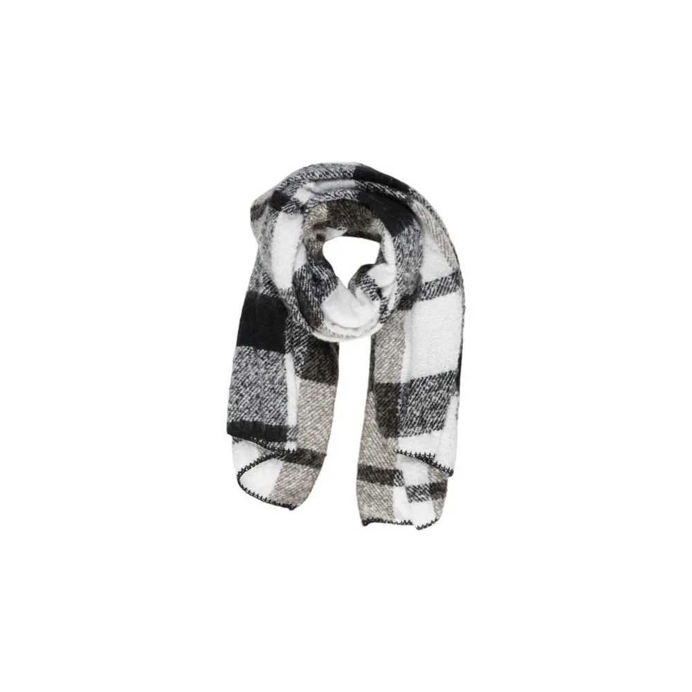 Only Women's Black Polyester Scarf
