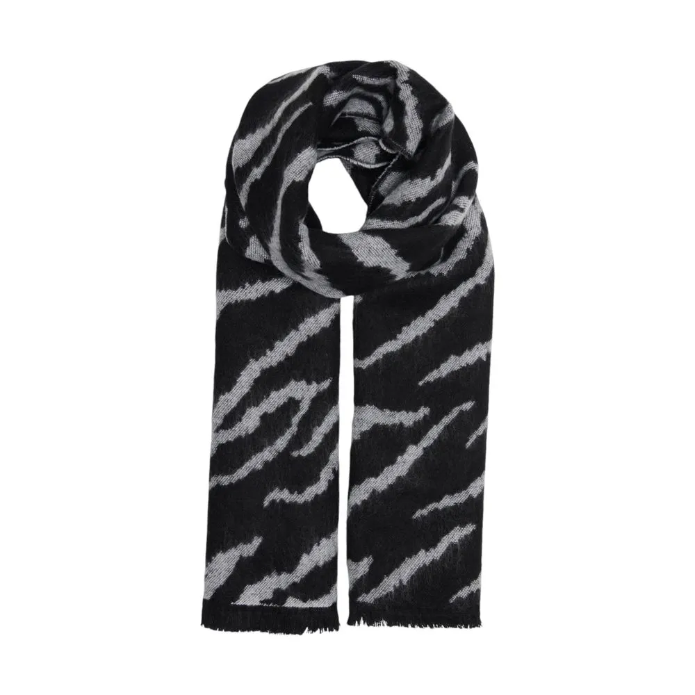 Only Women's Black Acrylic Scarf